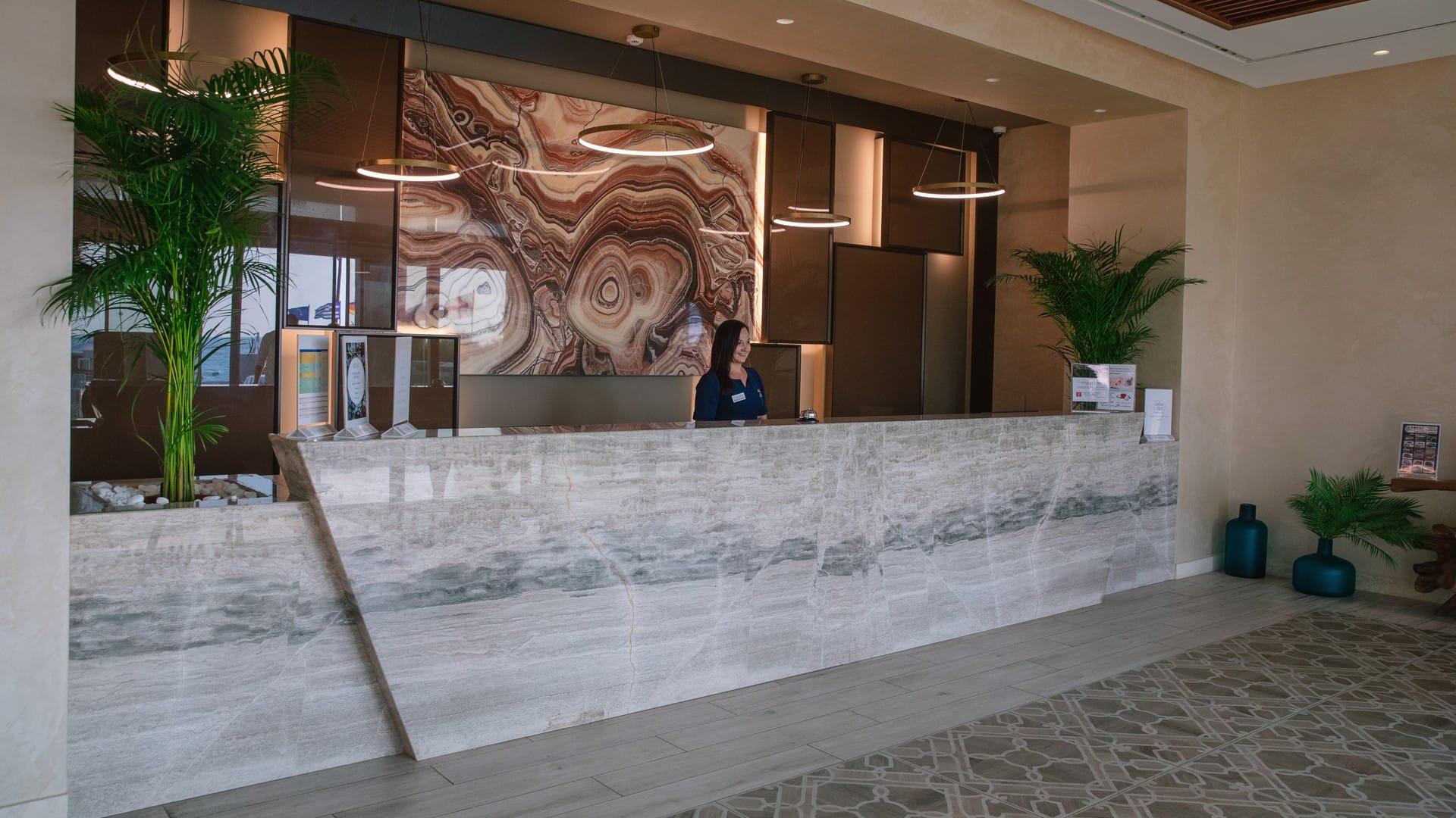Almyros Beach Альмирос-Бич Экстерьер фото The lobby of the hotel