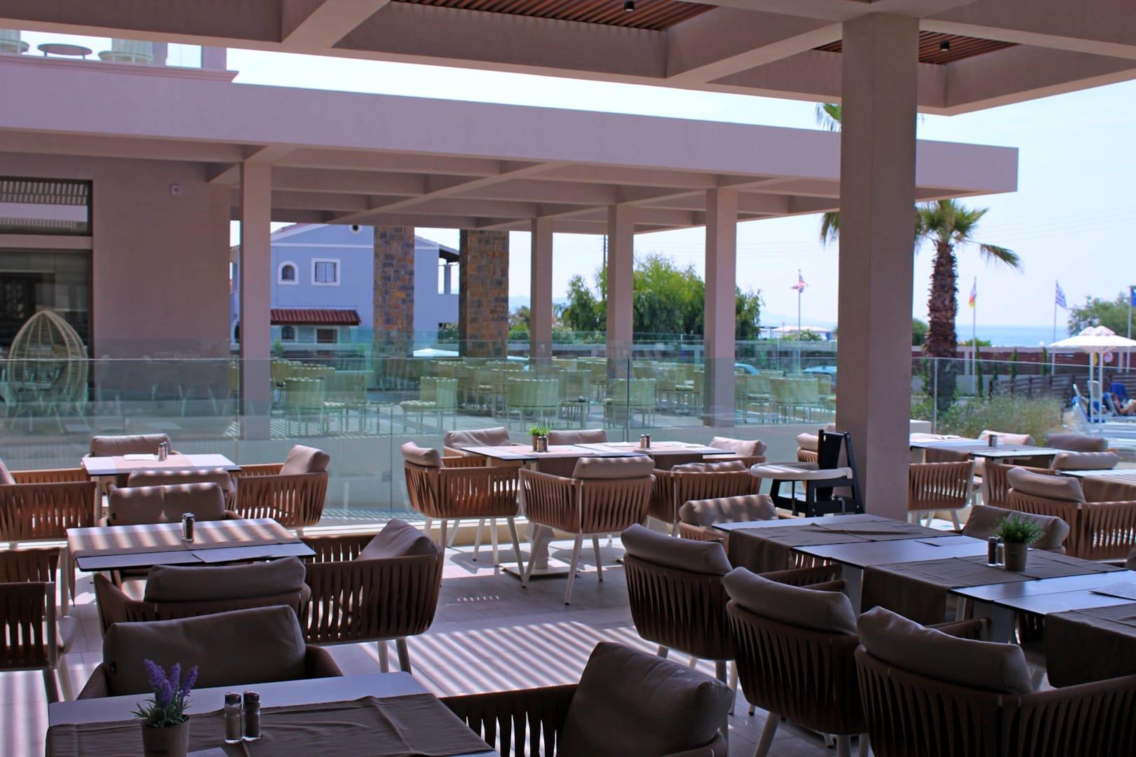 Almyros Beach Альмирос-Бич Экстерьер фото The restaurant